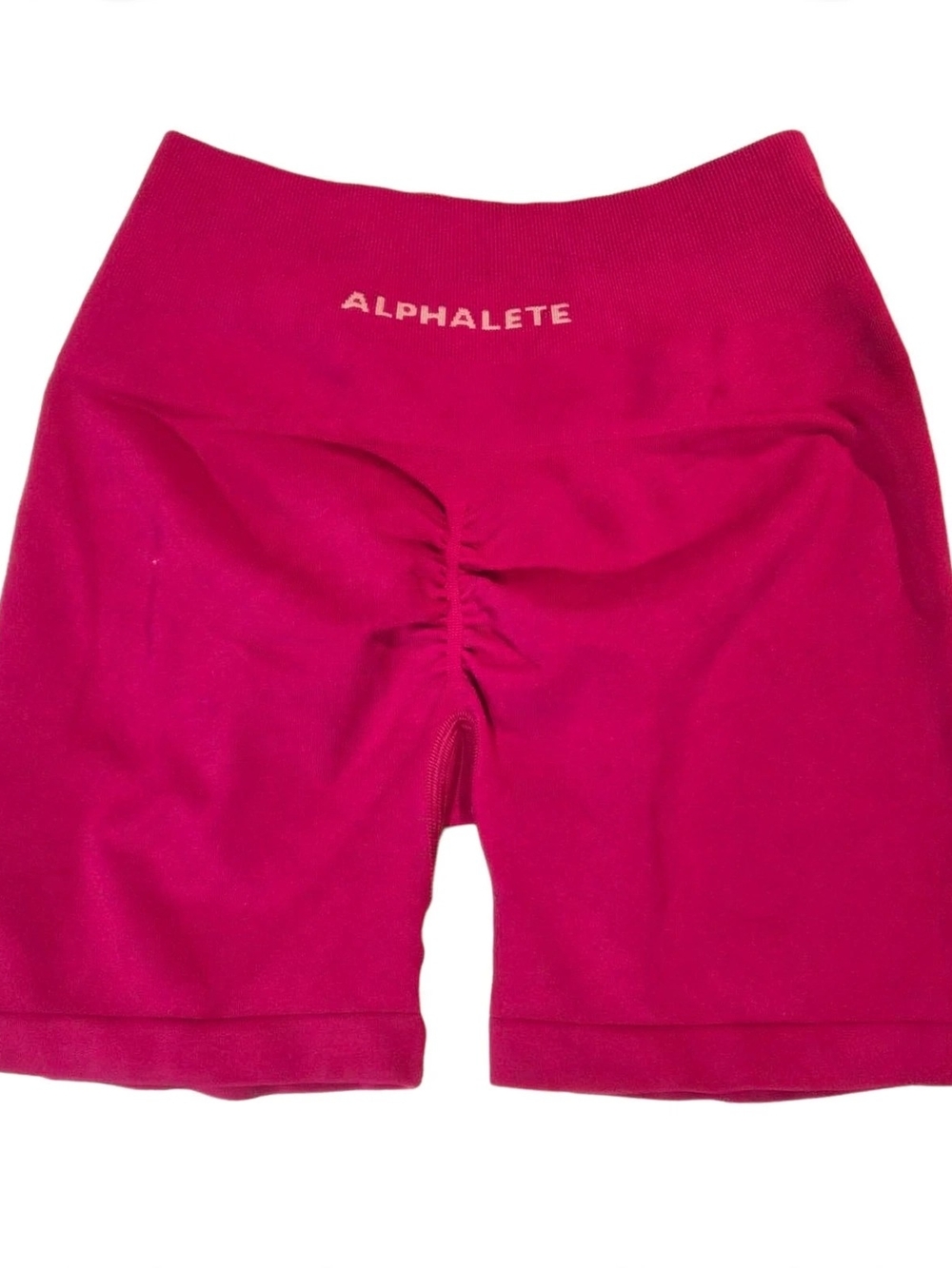 Alphalete Amplify Shorts Bundle 2 Pack - Red & Hot Pink Scrunch Butt - Size (s) - Picture 3 of 8